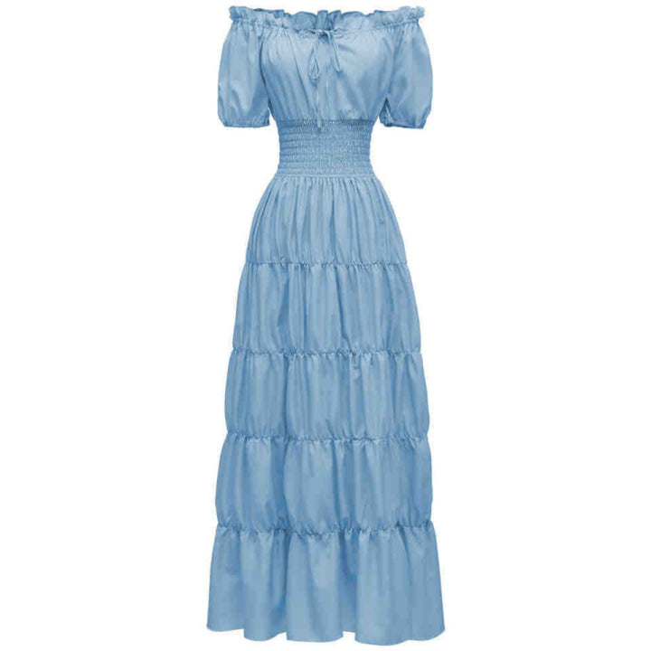 AIZA™ – Classic Corset Long Retro Maxi Dress