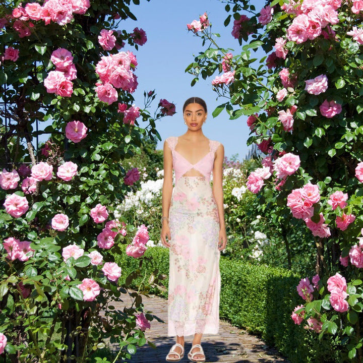 JAEMILY™ – Cozy Ditsy Floral Sleeveless Maxi Sundress