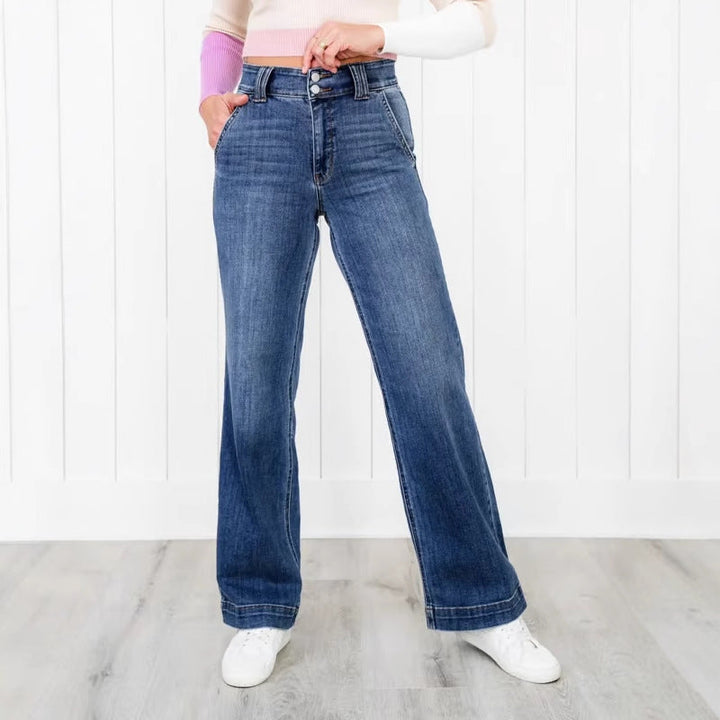 TALLIS™ – Comfy Double Down Wide Leg Jeans