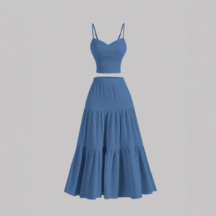 DALISAY™ – Chic A-line Crop and Skirt Co-ord