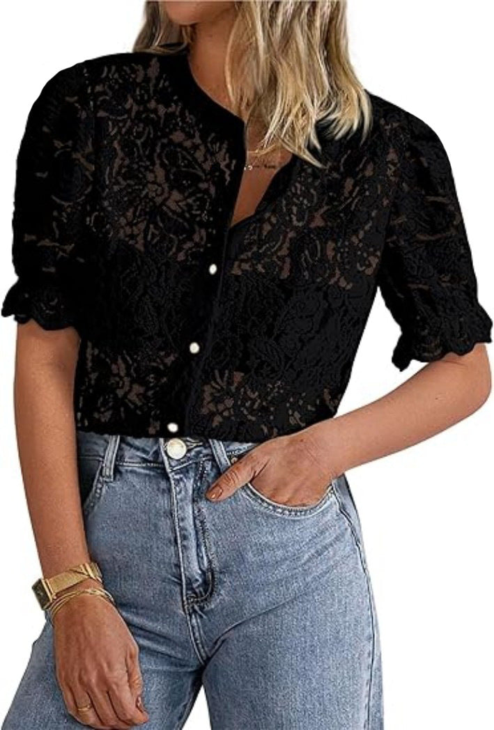 ILAW™ - Chic Long Sleeve Button Down Blouse