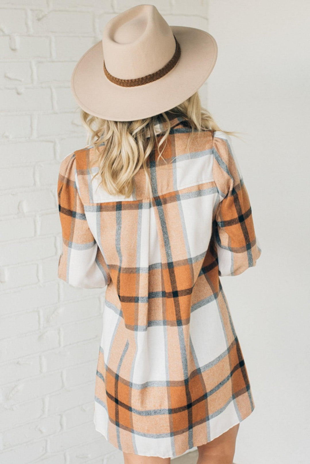 ELLA™ - Plaid Shirt Dress