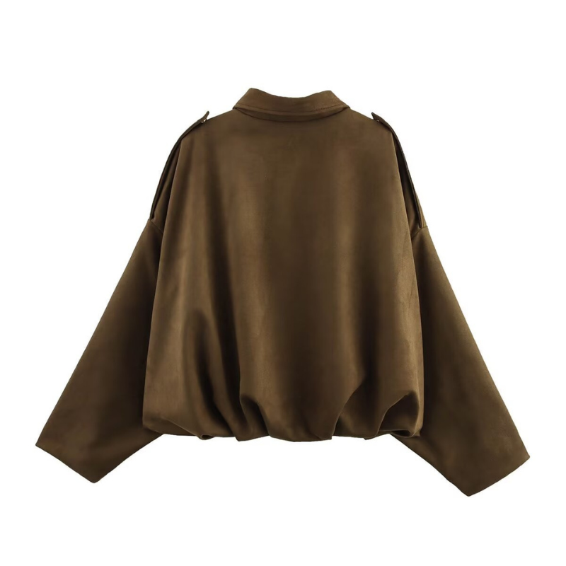 VALENTINA™ – Oversized Cropped Zip-Up Winter Jacket