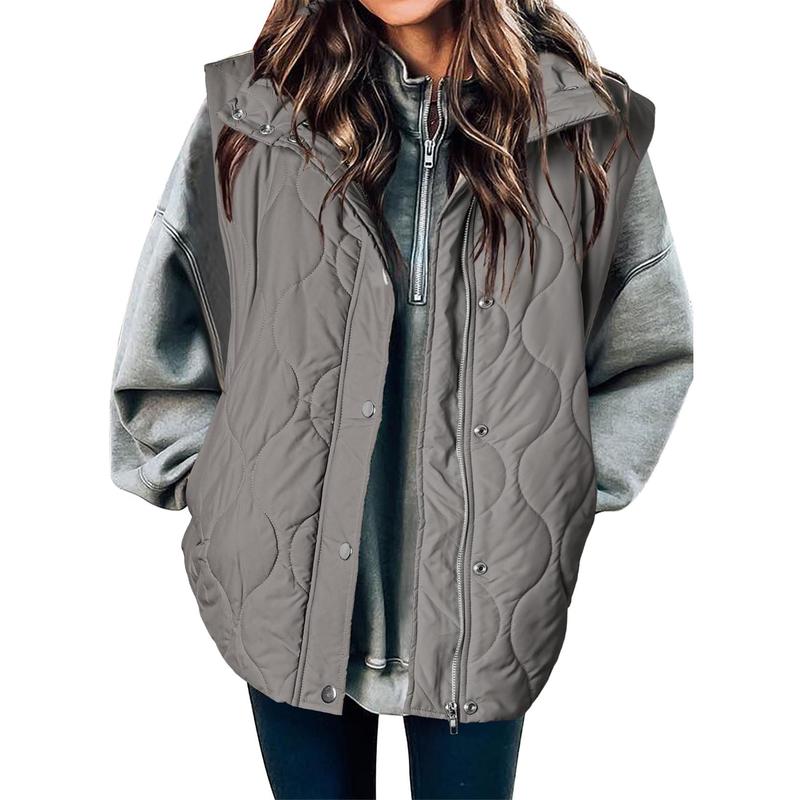 OLIVIA™ - Women's Casual Oversized Puffer Vest with Stand Collar