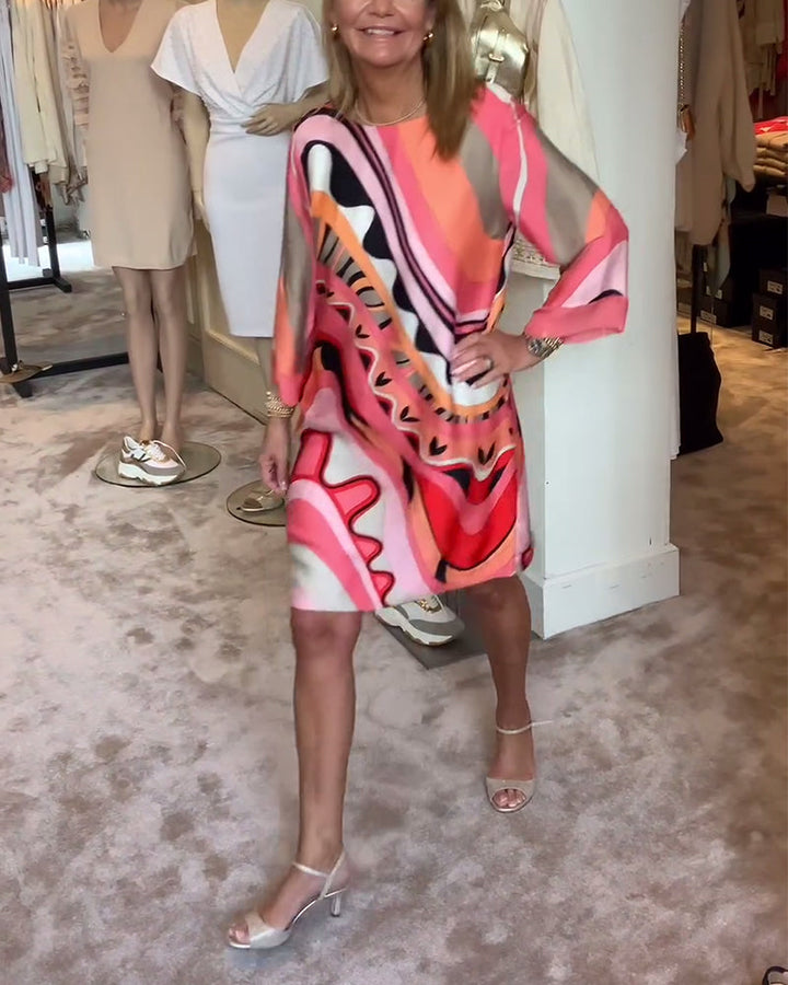 CALLIE™ – Abstract Print Dress