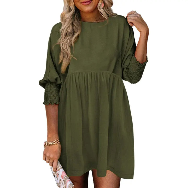 DOROTHY™ – Relaxed Fit Smocked Sleeve Summer Dress
