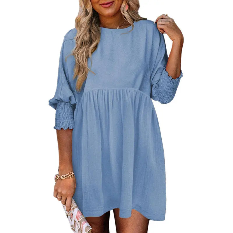 DOROTHY™ – Relaxed Fit Smocked Sleeve Summer Dress