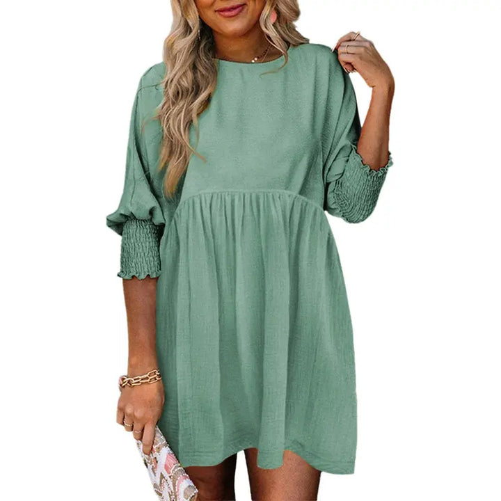 DOROTHY™ – Relaxed Fit Smocked Sleeve Summer Dress