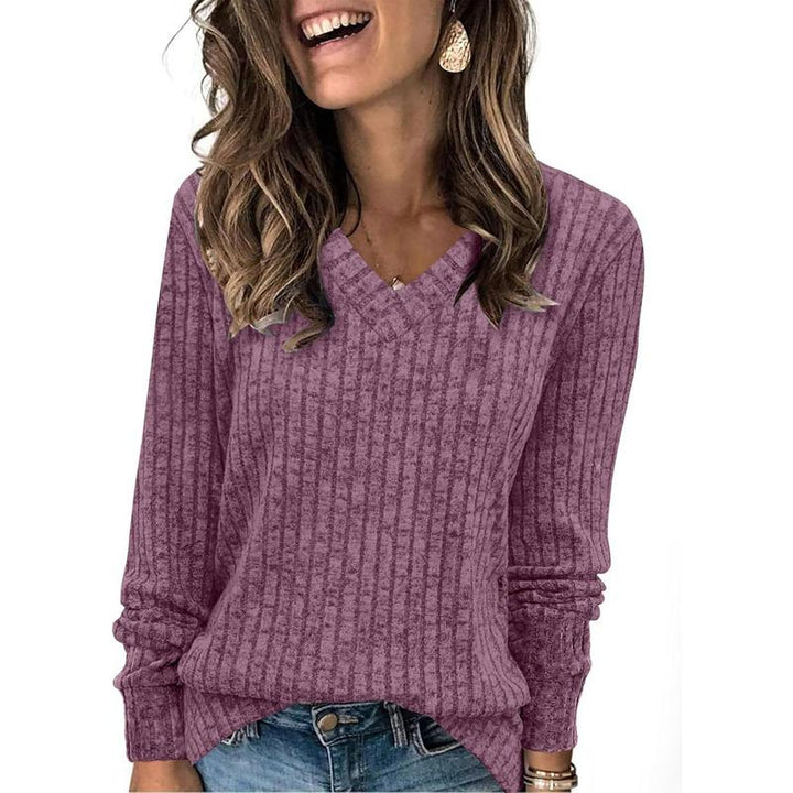 EVELYN™ - Women V Neck Oversized Lightweight Knit Sweater