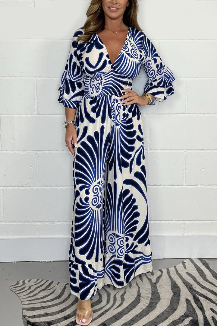 ERIN™ - Printed Wide-Leg Jumpsuit