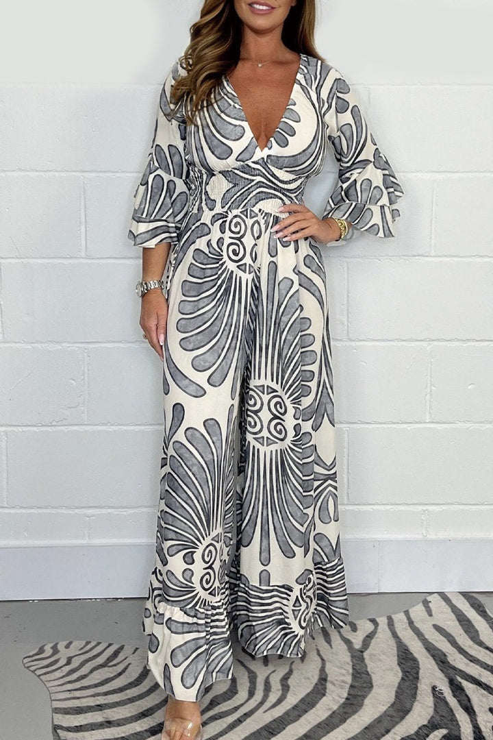 ERIN™ - Printed Wide-Leg Jumpsuit
