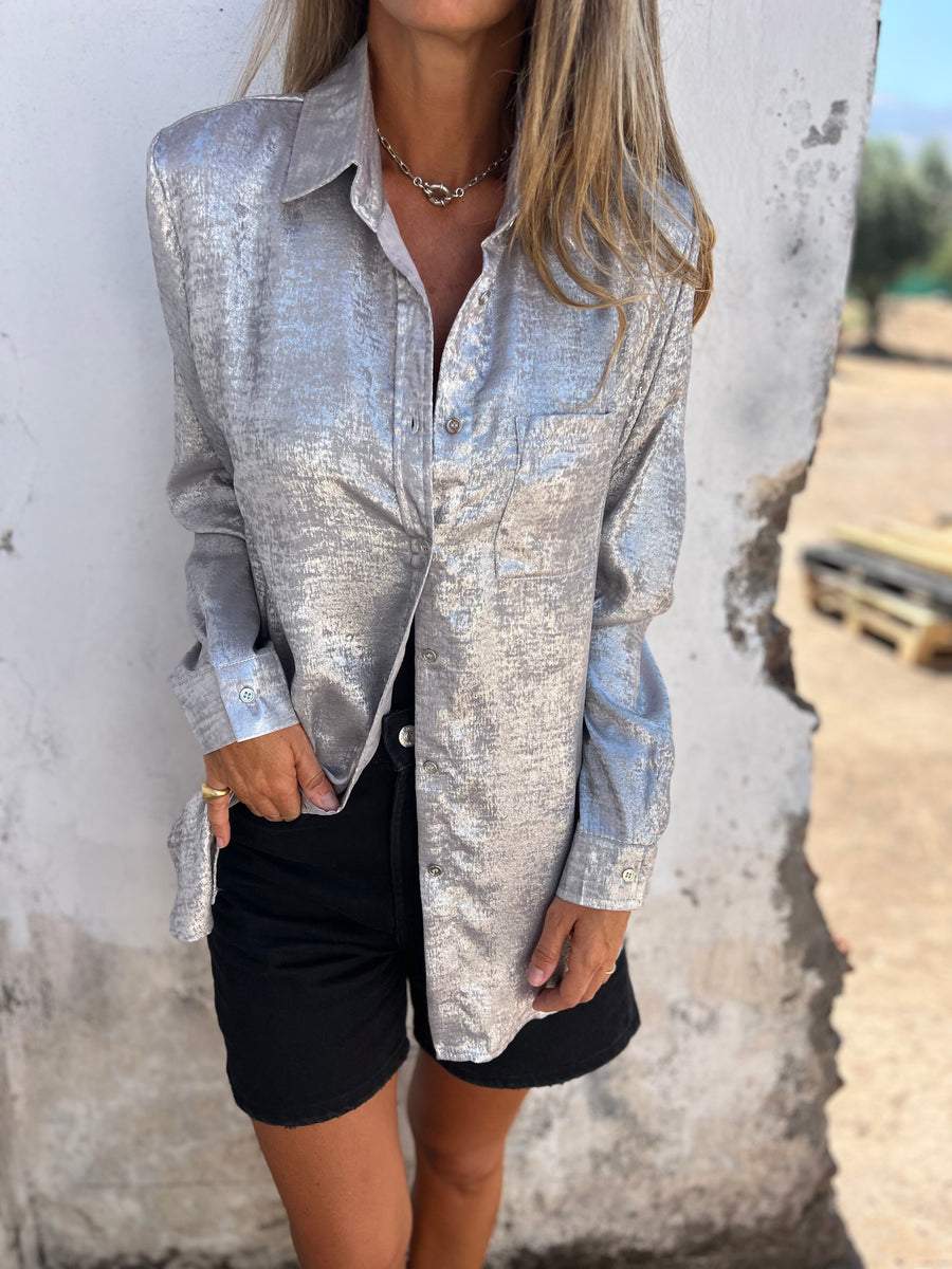 BRYNLEE™ – Glam Shimmer Shirt