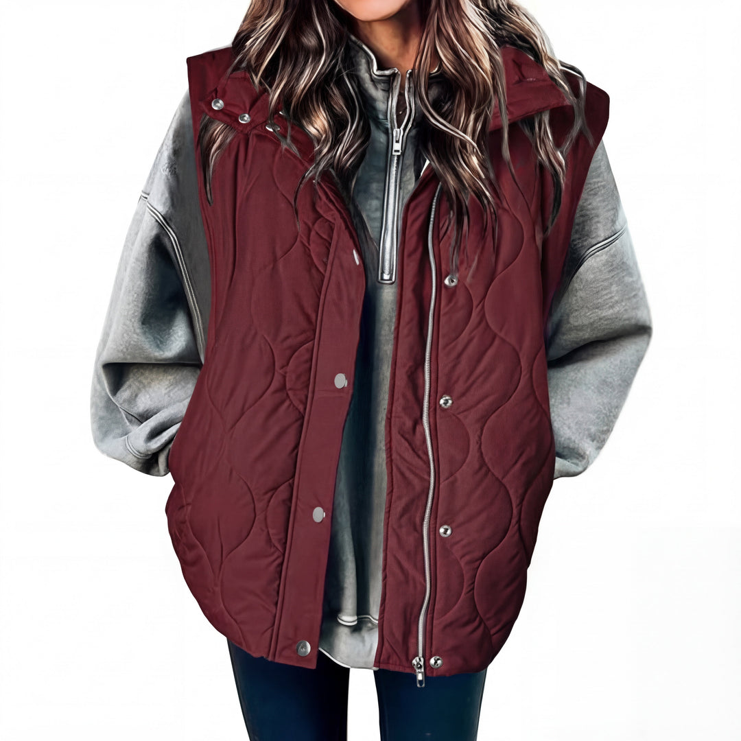 KATHY™ – Oversized Lightweight Quilted Puffer Vest