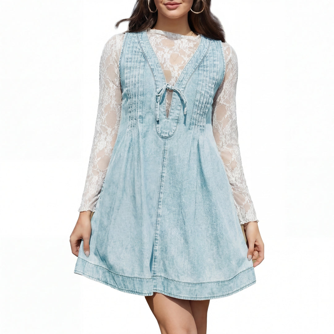 OLLIE™ – Soft A Line Sleeveless Mini Dress