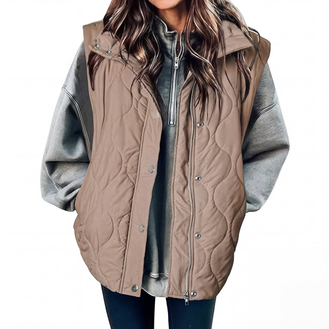 KATHY™ – Oversized Lightweight Quilted Puffer Vest