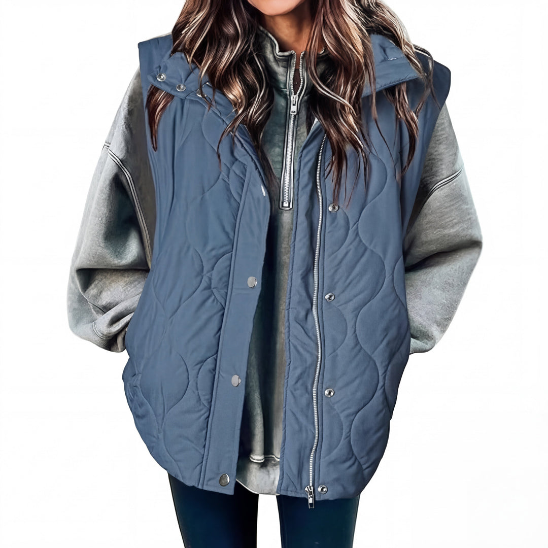 KATHY™ – Oversized Lightweight Quilted Puffer Vest
