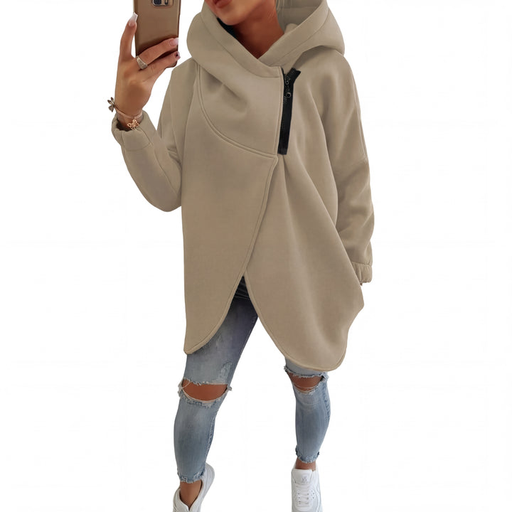 VANIA™ - Plus Size Half-Zip Pullover Hoodie