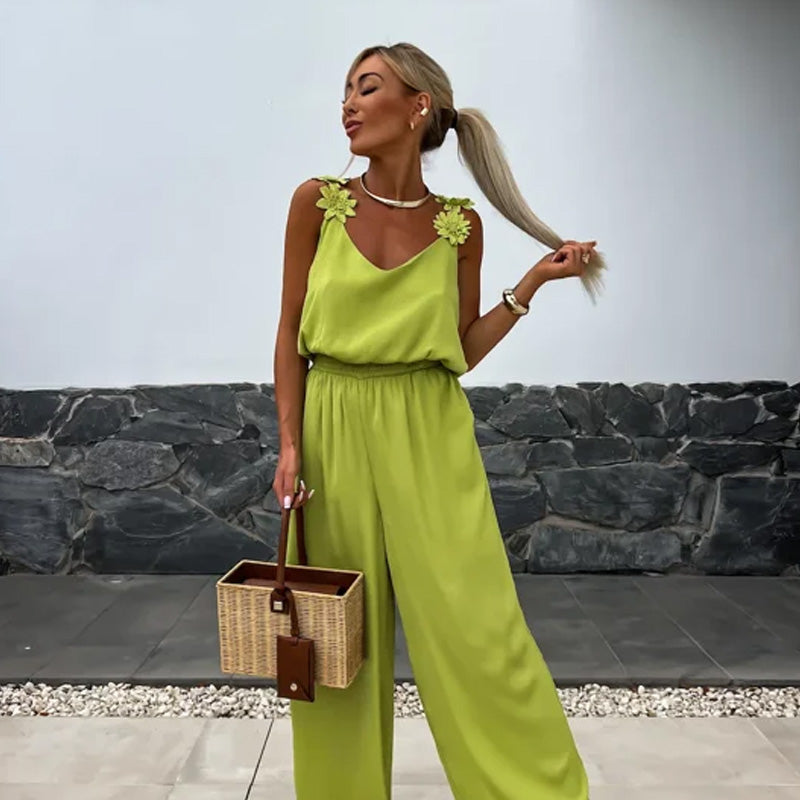 SAOIRSE™ - Sleeveless Wide-Leg Jumpsuit