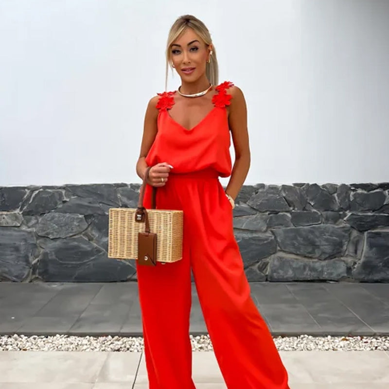 SAOIRSE™ - Sleeveless Wide-Leg Jumpsuit
