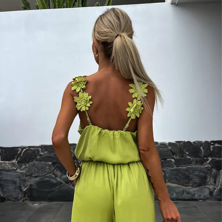 SAOIRSE™ - Sleeveless Wide-Leg Jumpsuit